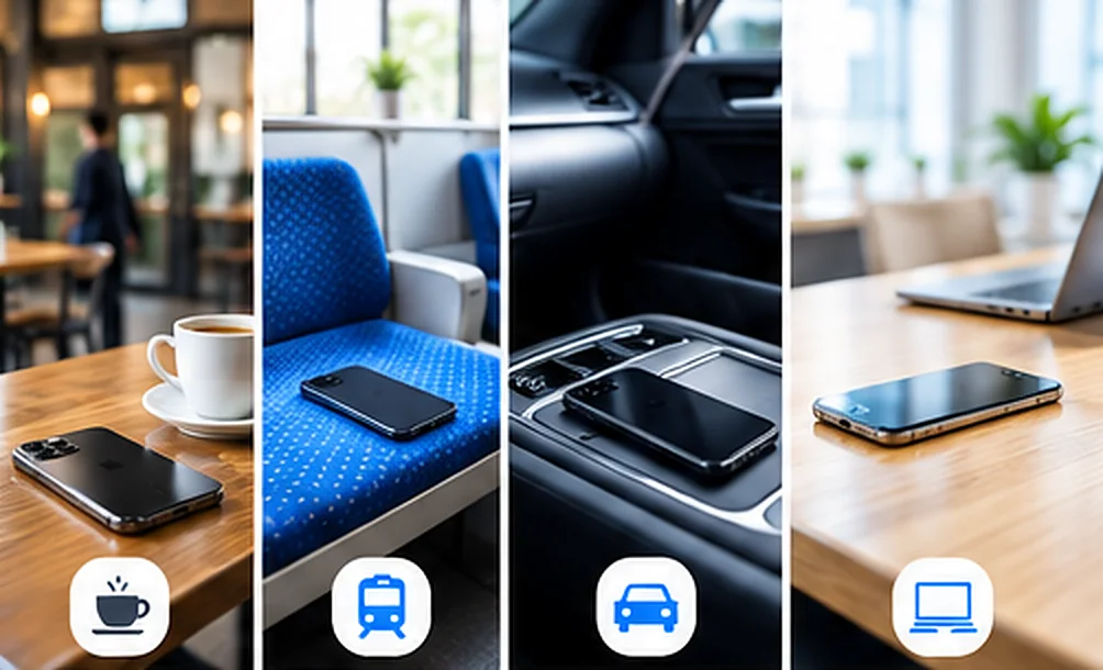 Common places where people leave their iPhone behind