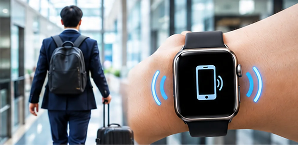 Apple Watch helping prevent an iPhone from being left behind while traveling